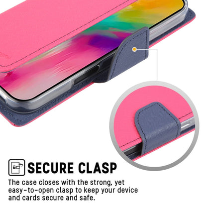 For iPhone 16 Pro Max GOOSPERY FANCY DIARY Cross Texture Leather Phone Case(Pink)