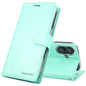 For iPhone 16 GOOSPERY BLUE MOON Crazy Horse Texture Leather Phone Case(Mint Green)