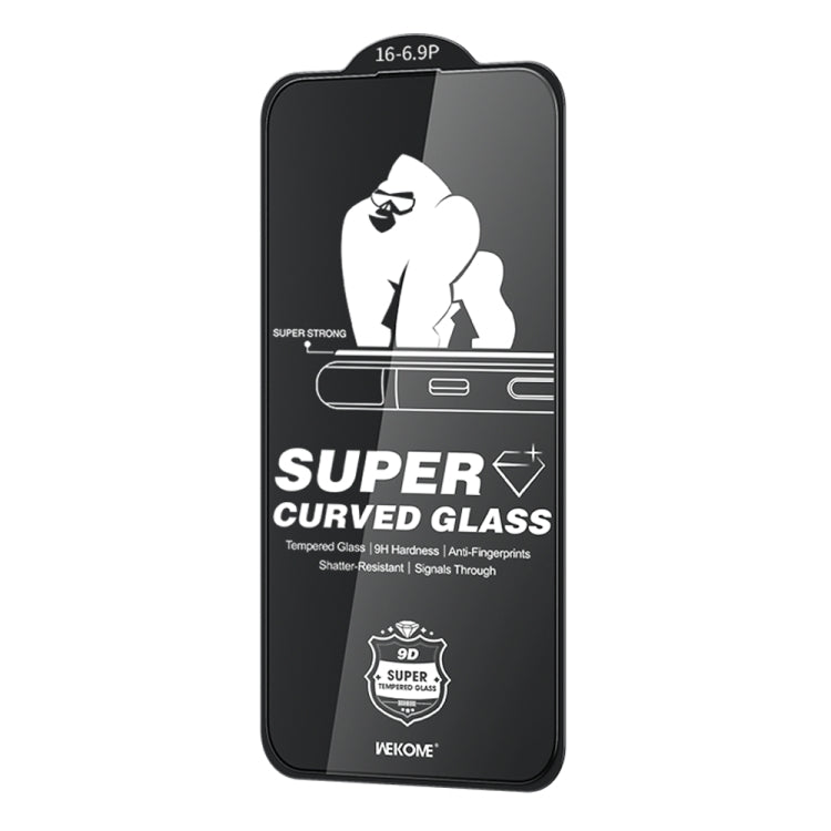 Pour iPhone 16 Pro Max WK WTP-091 Film de protection en verre trempé King Kong 6D incurvé HD