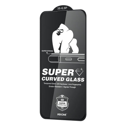 Pour iPhone 16 Pro Max WK WTP-091 Film de protection en verre trempé King Kong 6D incurvé HD