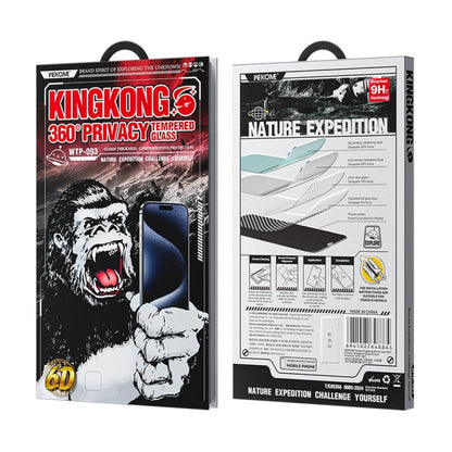 For iPhone 16 Pro Max WK WTP-093 King Kong 6D Curved 360 Degree Privacy Tempered Glass Film