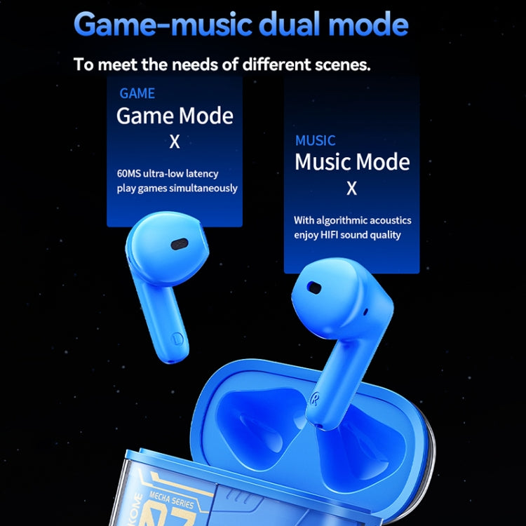WEKOME WS-07 Armor ENC Noise Reduction Wireless Bluetooth Earphone(Blue)
