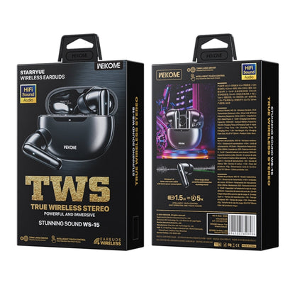 WEKOME WS-15 Starryue True Wireless Bluetooth Earphones(Black)