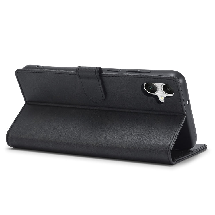 For Samsung Galaxy A06 4G LC.IMEEKE Calf Texture Leather Phone Case(Black)