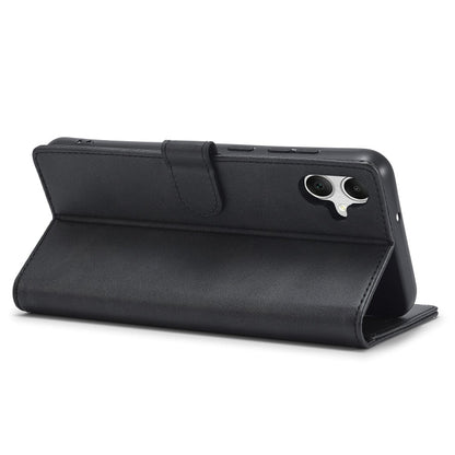 For Samsung Galaxy A06 4G LC.IMEEKE Calf Texture Leather Phone Case(Black)