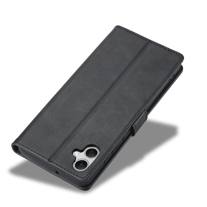 For Samsung Galaxy A06 4G LC.IMEEKE Calf Texture Leather Phone Case(Black)
