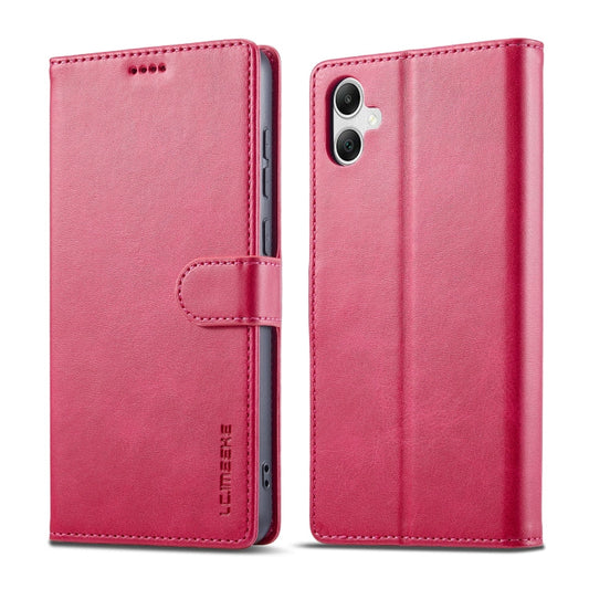 For Samsung Galaxy A06 4G LC.IMEEKE Calf Texture Leather Phone Case(Red)