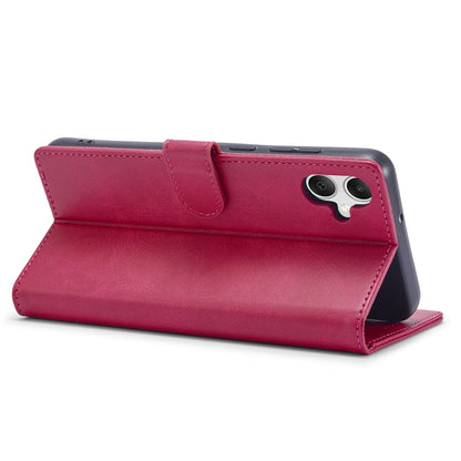 For Samsung Galaxy A06 4G LC.IMEEKE Calf Texture Leather Phone Case(Red)