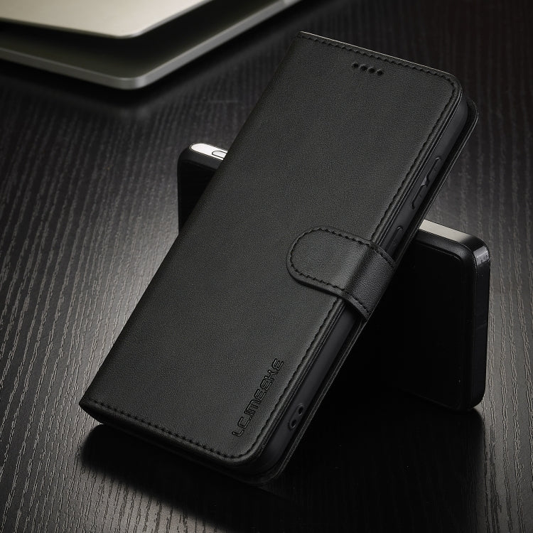 For Samsung Galaxy A16 5G LC.IMEEKE Calf Texture Leather Phone Case(Black)