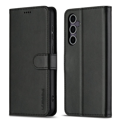 For Samsung Galaxy A16 5G LC.IMEEKE Calf Texture Leather Phone Case(Black)