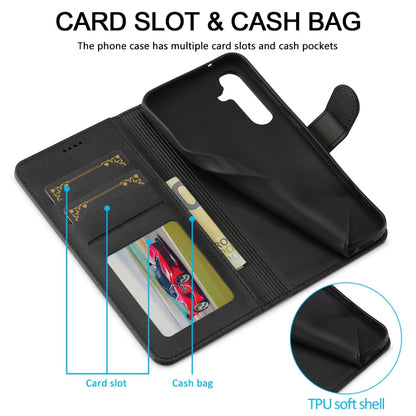For Samsung Galaxy A16 5G LC.IMEEKE Calf Texture Leather Phone Case(Black)