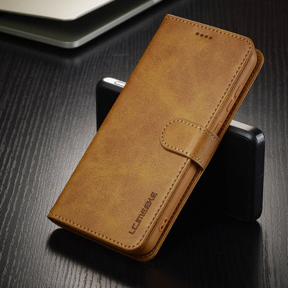For Samsung Galaxy A16 5G LC.IMEEKE Calf Texture Leather Phone Case(Brown)