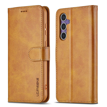 For Samsung Galaxy A16 5G LC.IMEEKE Calf Texture Leather Phone Case(Brown)