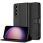For Samsung Galaxy A36 5G LC.IMEEKE Calf Texture Leather Phone Case(Black)