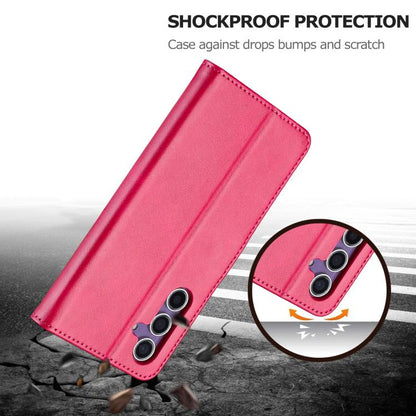 For Samsung Galaxy A26 5G LC.IMEEKE Calf Texture Leather Phone Case(Red)