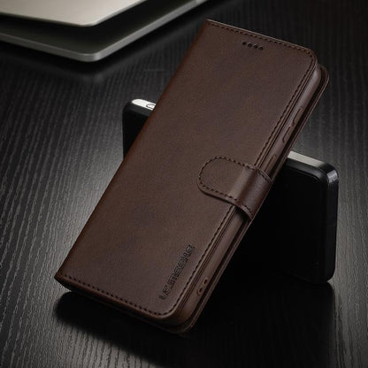 For Samsung Galaxy A26 5G LC.IMEEKE Calf Texture Leather Phone Case(Coffee)
