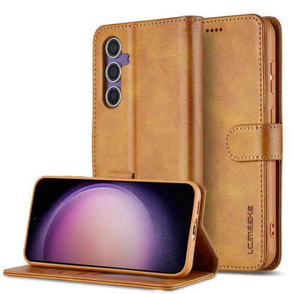 For Samsung Galaxy A26 5G LC.IMEEKE Calf Texture Leather Phone Case(Brown)