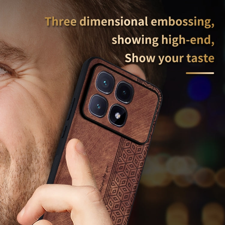 For Redmi K70 Ultra AZNS 3D Embossed Skin Feel Phone Case(Purple)
