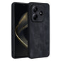 For Redmi Note 14 5G AZNS 3D Embossed Skin Feel Phone Case(Black)