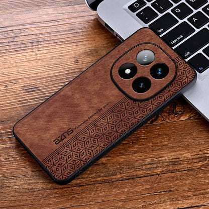 For Redmi Note 14 Pro 5G AZNS 3D Embossed Skin Feel Phone Case(Brown)