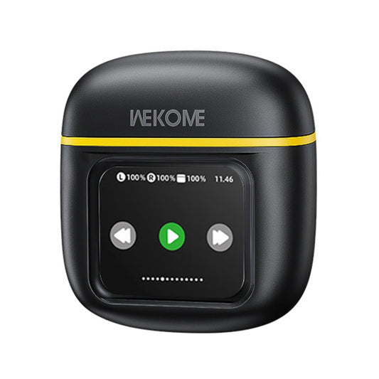 WEKOME Beluga S12 Audyhle ENC Noise Reduction Wireless Earphones with Smart Color Screen(Black)