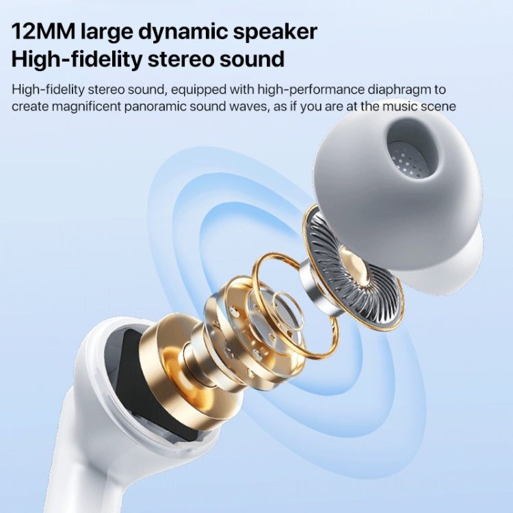 WEKOME Beluga S12 Audyhle ENC Noise Reduction Wireless Earphones with Smart Color Screen(Black)
