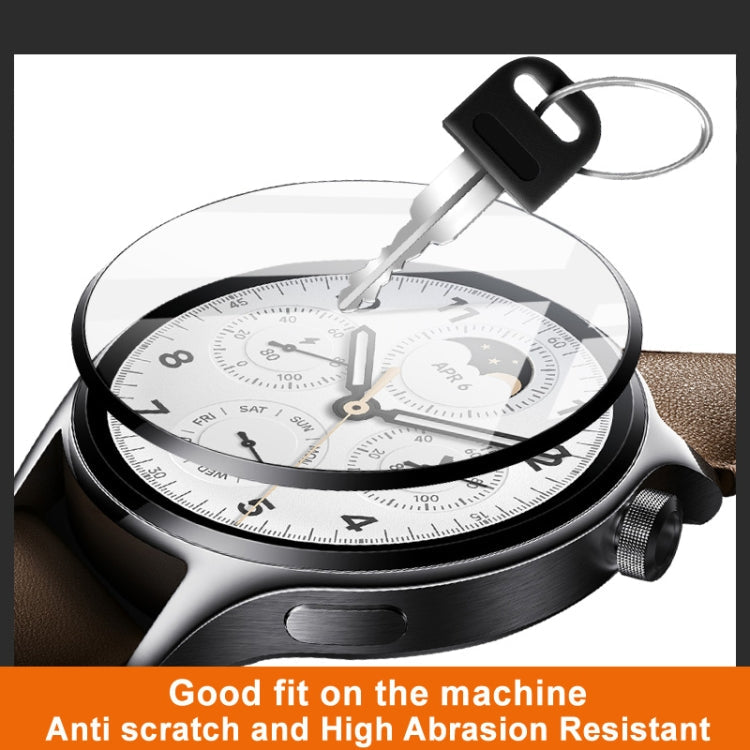 For Garmin fenix E 47mm imak Plexiglass HD Watch Protective Film