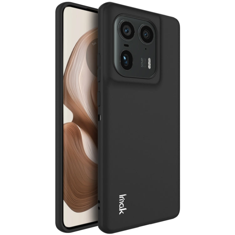 For Motorola Edge 50 Ultra IMAK UC-3 Series Shockproof Frosted TPU Phone Case(Black)