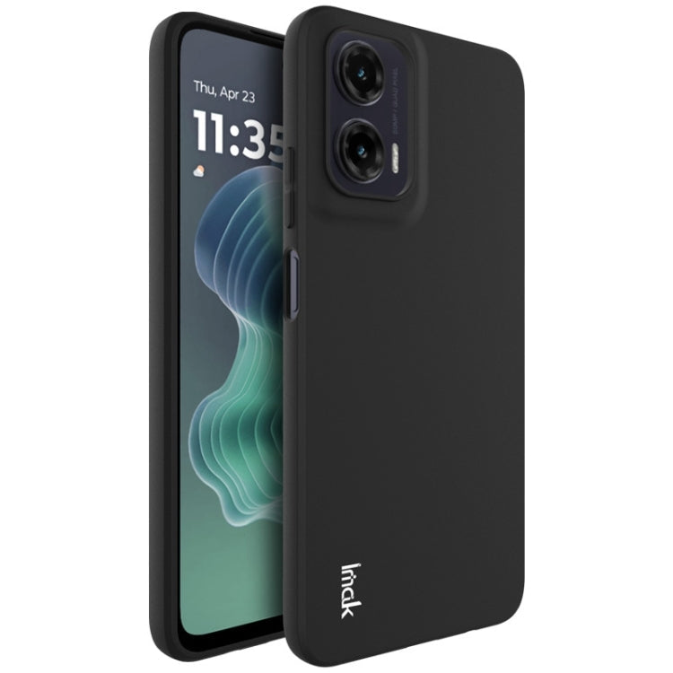 Pour Motorola Moto G35 5G Coque de téléphone antichoc en TPU dépoli série IMAK UC-3 (noir)