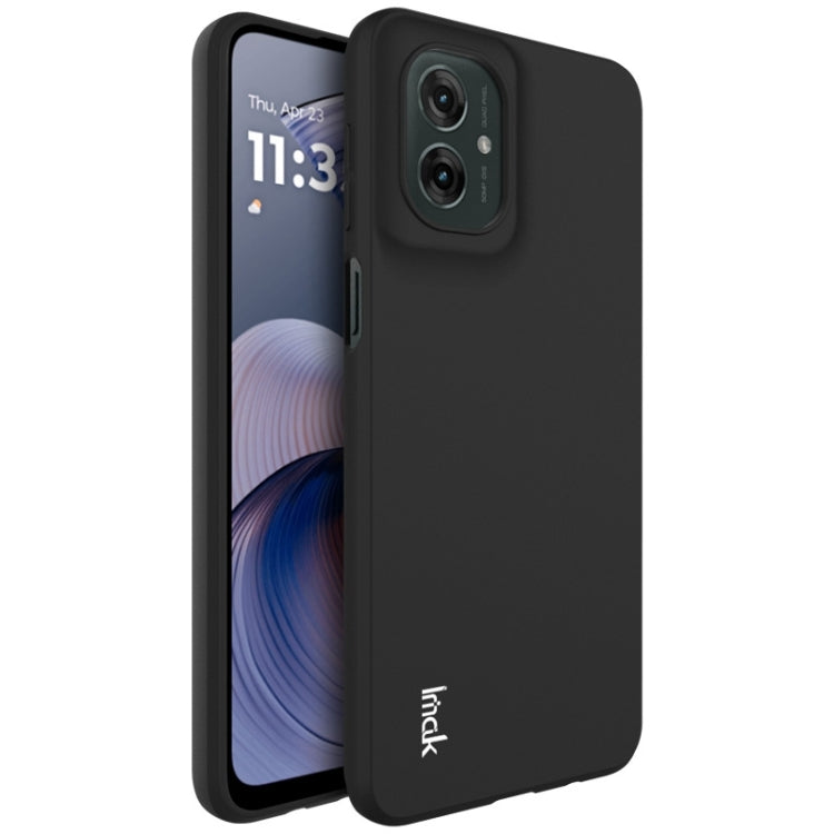 Pour Motorola Moto G55 5G Coque de Téléphone en TPU Givré Antichoc Série IMAK UC-3 (Noir)