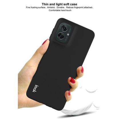 Pour Motorola Moto G55 5G Coque de Téléphone en TPU Givré Antichoc Série IMAK UC-3 (Noir)