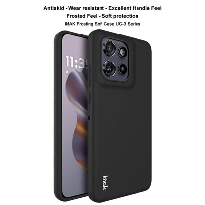 For Motorola Edge 50 Neo IMAK UC-3 Series Shockproof Frosted TPU Phone Case(Black)