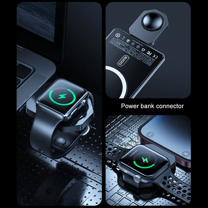 WK WP-U176 15W 4 in 1 Magnetic Cooling Wireless Charging Holder(Black)