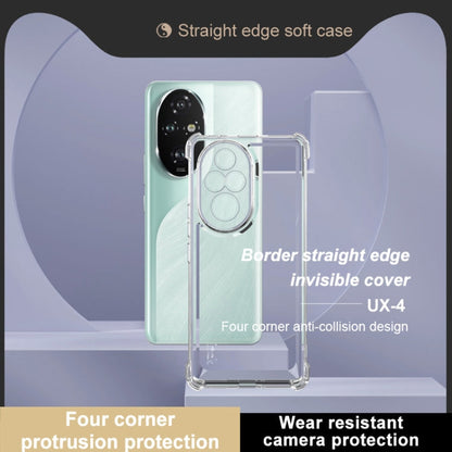 For Honor 200 Pro IMAK UX-4 Series Four-corner Shockproof Phone Case(Transparent)