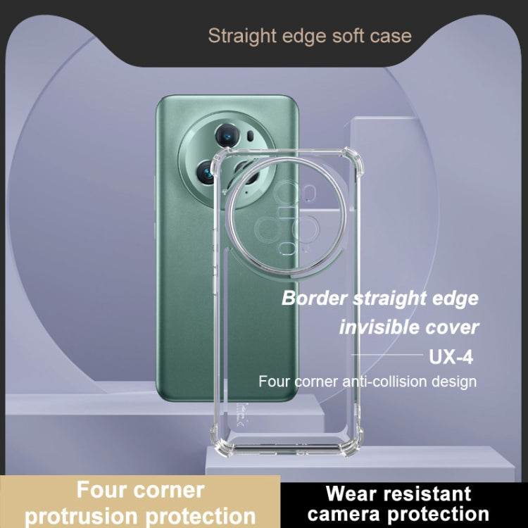 For Honor Magic5 Pro IMAK UX-4 Series Four-corner Shockproof Phone Case(Transparent)