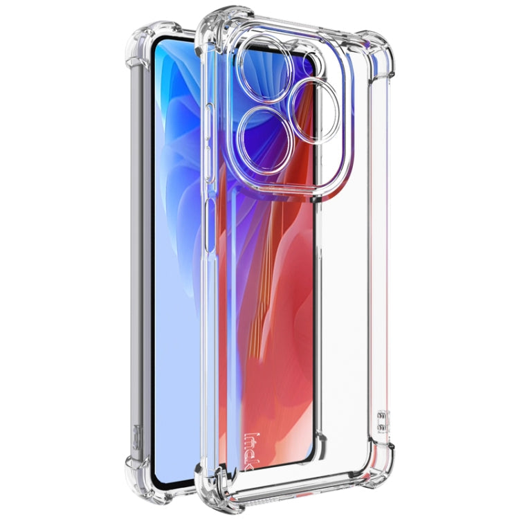 Pour coque de téléphone antichoc à quatre coins de la série Infinix Smart 8 IMAK UX-4 (transparent)