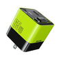 WK WP-U39 Chargeur Rapide GaN USB-C / Type-C, USB 65W avec Câble Type-C de 80cm, Type de Fiche : Prise US (Vert)