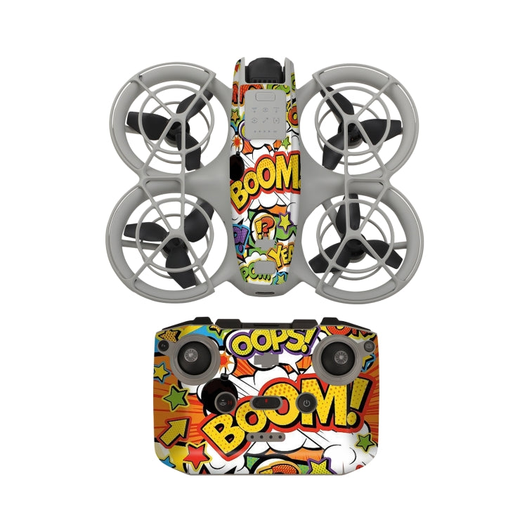 Pour autocollant de protection de corps de drone DJI Neo (Graffiti Boom)