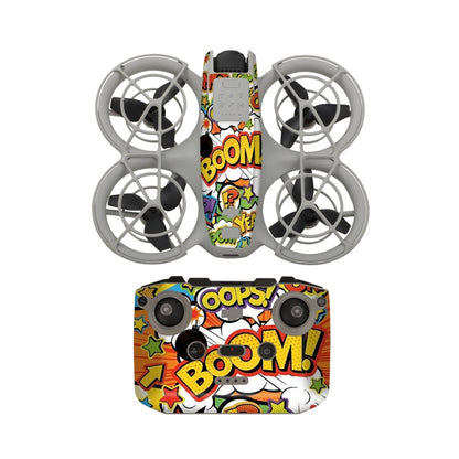 Pour autocollant de protection de corps de drone DJI Neo (Graffiti Boom)