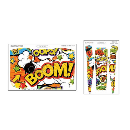 Pour autocollant de protection de corps de drone DJI Neo (Graffiti Boom)