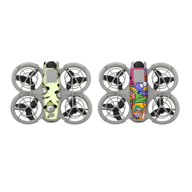Pour DJI Neo 2 autocollants de protection pour le corps du drone (Chiots verts + Fête des monstres)