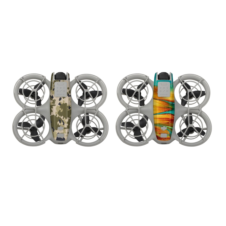 Pour DJI Neo 2pcs Combo Autocollants de protection pour corps de drone (Camouflage Désert + Peinture)
