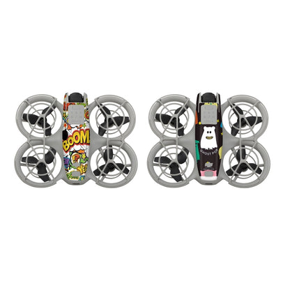 Pour DJI Neo 2pcs Combo Autocollants de Protection de Corps de Drone (Graffiti Boom + Ghost Pop)