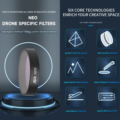 For DJI Neo JSR KB Series Drone Lens Filter, Filter:ND64PL