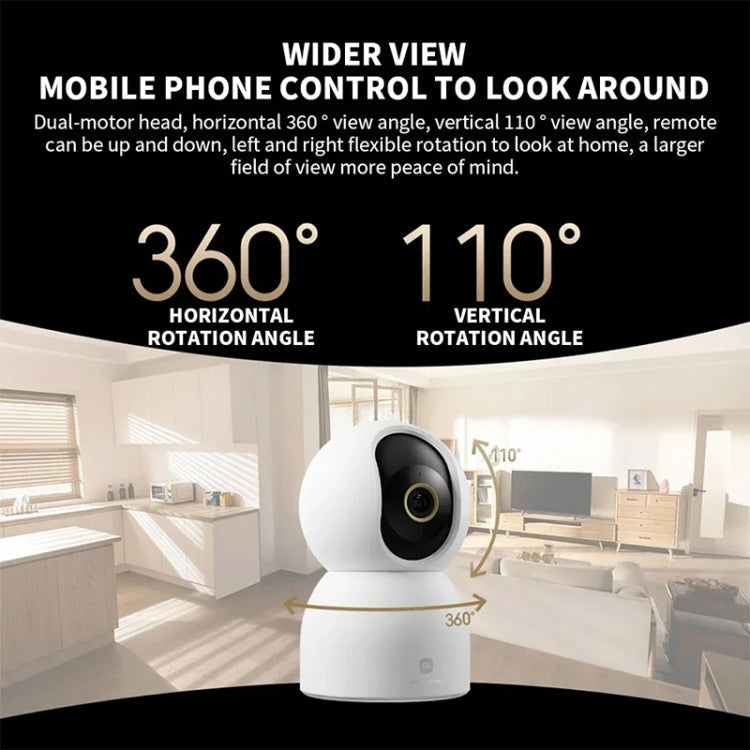 Caméra intelligente Xiaomi C700 originale 4K, angle de vision de 360°, vision nocturne couleur, caméra AI, prise : prise US