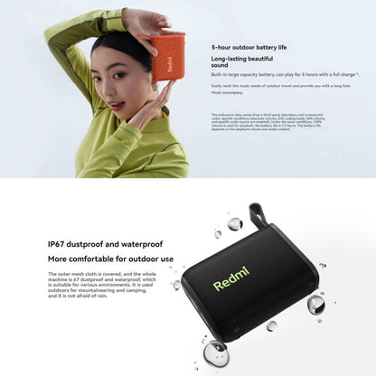 Xiaomi Redmi IP67 Waterproof Portable Bluetooth Speaker(Black)
