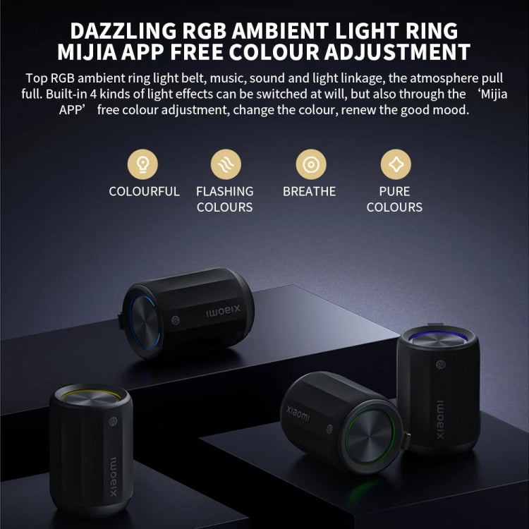Haut-parleur Bluetooth Xiaomi Mini compatible connexion NFC (Café clair)