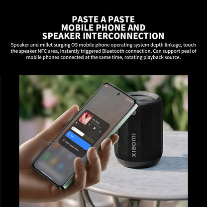 Haut-parleur Bluetooth Xiaomi Mini compatible connexion NFC (Café clair)