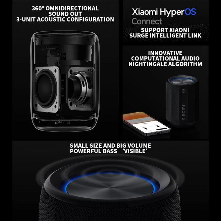 Haut-parleur Bluetooth Xiaomi Mini compatible connexion NFC (Café clair)