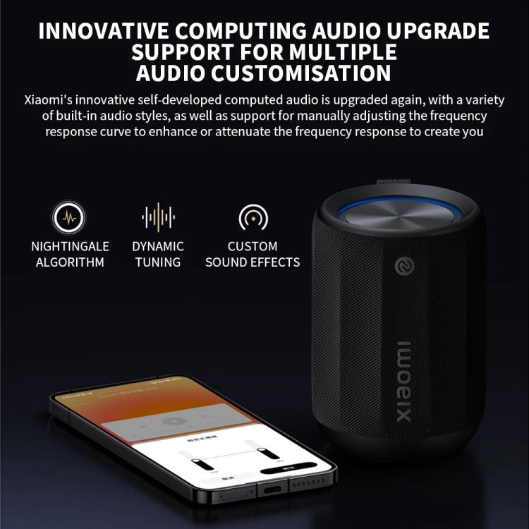 Haut-parleur Bluetooth Xiaomi Mini compatible connexion NFC (Café clair)
